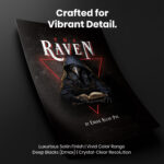 Crow Gothic The Raven Wiccan  Room Decor - Home Decor For Home -  The Raven by Edgar Allan Poe Unframed Wall Poster - Image 4