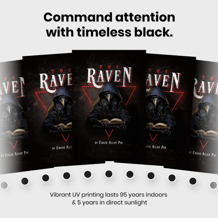 Crow Gothic The Raven Wiccan  Room Decor - Home Decor For Home -  The Raven by Edgar Allan Poe Unframed Wall Poster - Image 6