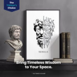 Seneca Stoicism  Room Decor - Home Decor For Home -  Luck Preparation Opportunity Seneca Quote Unframed Wall Poster - Image 2
