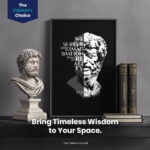 Seneca Stoicism  Room Decor - Home Decor For Home -  Seneca Quote Unframed Wall Poster - Image 2