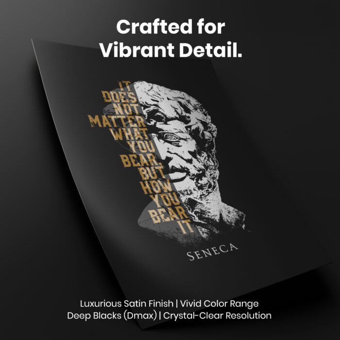 043011-004.Details-Portrait-1.jpg Seneca Stoicism  Room Decor - Home Decor For Home -  Seneca Quote Unframed Wall Poster - Image 4