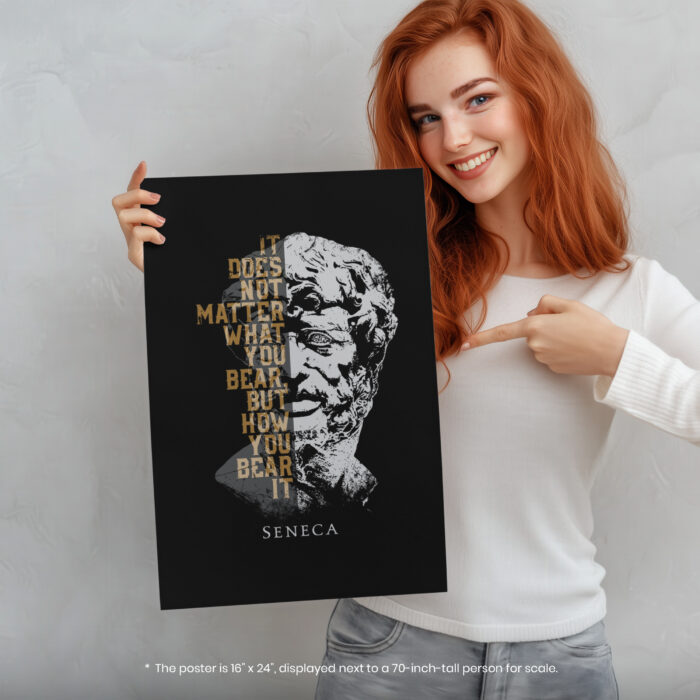 043011-005.Person-Portrait-1.jpg Seneca Stoicism  Room Decor - Home Decor For Home -  Seneca Quote Unframed Wall Poster - Image 5
