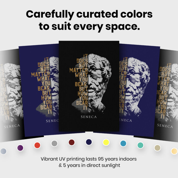 043011-006.Colors-Portrait-1.jpg Seneca Stoicism  Room Decor - Home Decor For Home -  Seneca Quote Unframed Wall Poster - Image 6