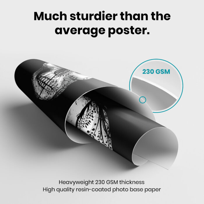 Memento Mori Skull Butterfly Tree  Room Decor - Home Decor For Home -  Stoic Memento Mori Unframed Wall Poster - Image 3