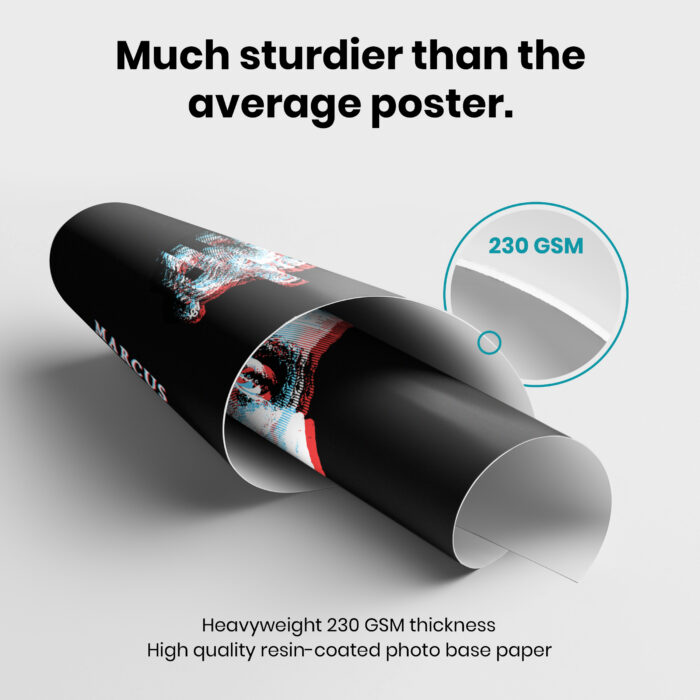 043014-003.GSM_.jpg Marcus Aurelius Glitch Mask Stoic  Room Decor - Home Decor For Home -  Marcus Aurelius Unframed Wall Poster - Image 3