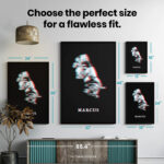 Marcus Aurelius Glitch Mask Stoic  Room Decor - Home Decor For Home -  Marcus Aurelius Unframed Wall Poster - Image 7