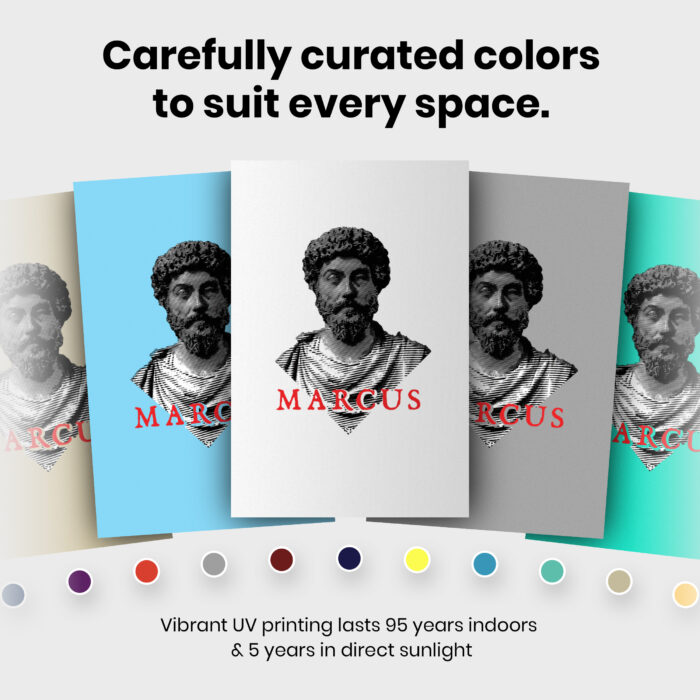 043015-006.Colors-Portrait-1.jpg Marcus Aurelius Bust Stoic  Room Decor - Home Decor For Home -  Marcus Aurelius Unframed Wall Poster - Image 6