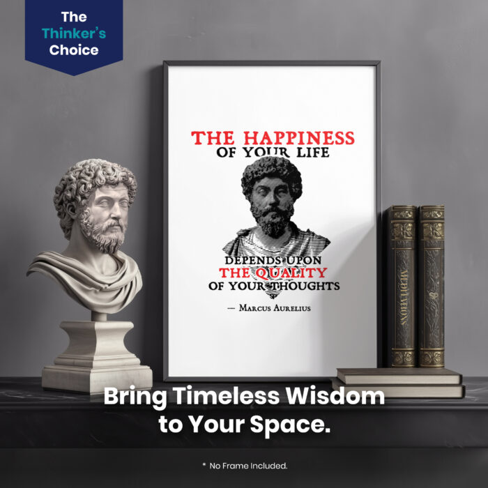 043016-002.Slogan-Portrait-1.jpg Marcus Aurelius Bust  Room Decor - Home Decor For Home -  Stoicism Quote Marcus Aurelius Unframed Wall Poster - Image 2