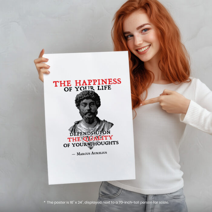 043016-005.Person-Portrait-1.jpg Marcus Aurelius Bust  Room Decor - Home Decor For Home -  Stoicism Quote Marcus Aurelius Unframed Wall Poster - Image 5