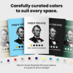 Ford's Theater Presidential History  Room Decor - Home Decor For Home -  Abe Lincoln Funny Unframed Wall Poster - Image 6