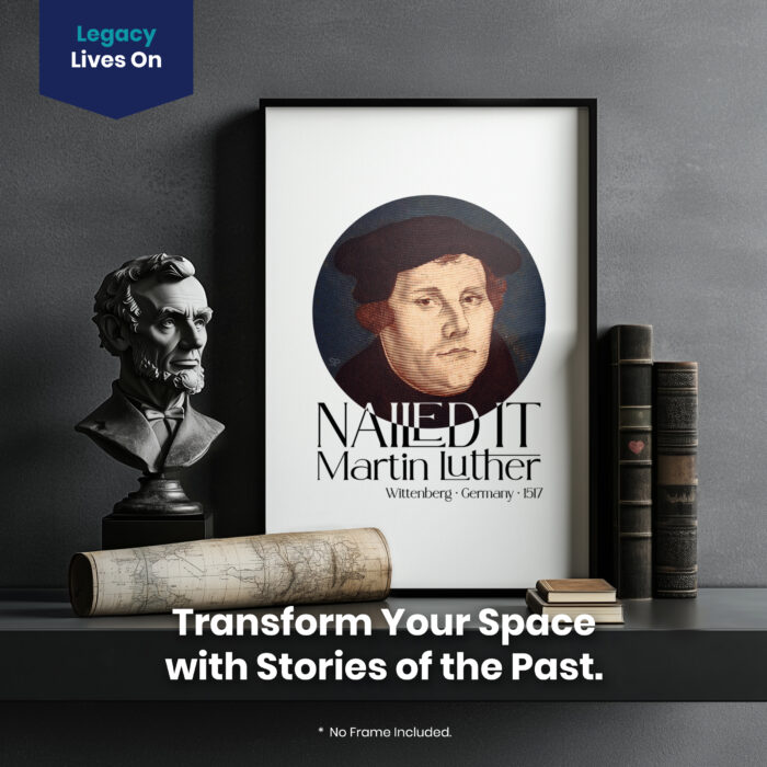 Martin Luther Reformation Day  Room Decor - Home Decor For Home -  Lutheran Reformation Theology Unframed Wall Poster - Image 2