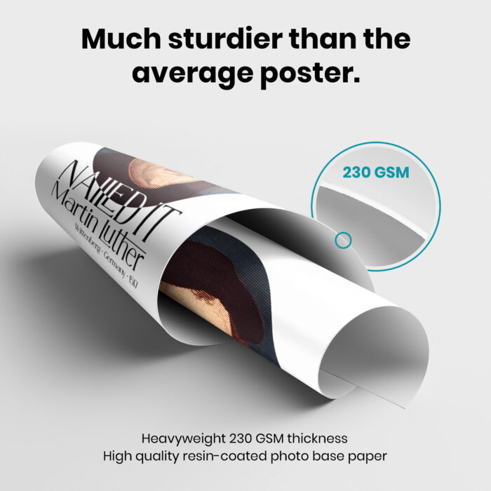 Martin Luther Reformation Day  Room Decor - Home Decor For Home -  Lutheran Reformation Theology Unframed Wall Poster - Image 3