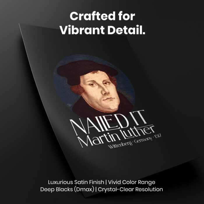 Martin Luther Reformation Day  Room Decor - Home Decor For Home -  Lutheran Reformation Theology Unframed Wall Poster - Image 4