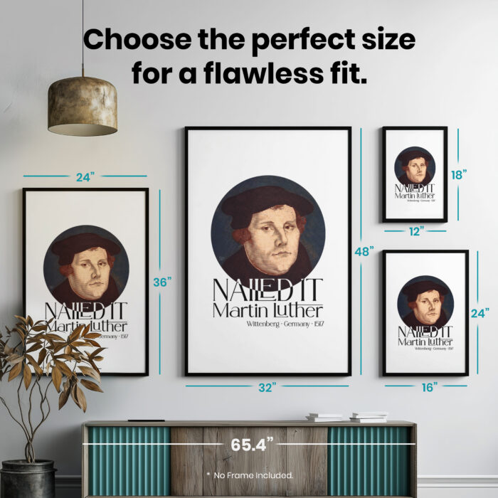 Martin Luther Reformation Day  Room Decor - Home Decor For Home -  Lutheran Reformation Theology Unframed Wall Poster - Image 7