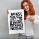 American Revolutionary War Funny  Room Decor - Home Decor For Home -  George Washington Delaware Unframed Wall Poster - Image 5