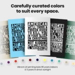 American Revolutionary War Funny  Room Decor - Home Decor For Home -  George Washington Delaware Unframed Wall Poster - Image 6