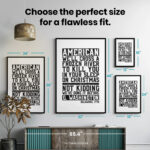 American Revolutionary War Funny  Room Decor - Home Decor For Home -  George Washington Delaware Unframed Wall Poster - Image 7