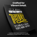 Funny Ironic History Buff Room Decor For Home -  Smart History Teacher Unframed Wall Poster - Image 4