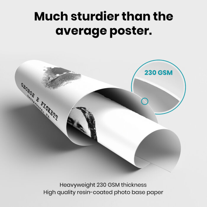 Gettysburg Confederate G E Pickett  Room Decor - Home Decor For Home -  Civil War History Teacher Unframed Wall Poster - Image 3