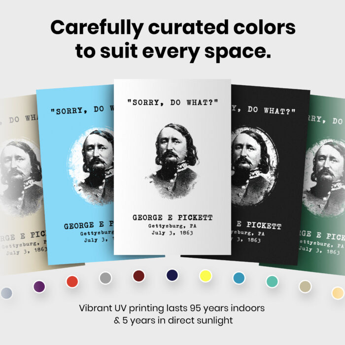 Gettysburg Confederate G E Pickett  Room Decor - Home Decor For Home -  Civil War History Teacher Unframed Wall Poster - Image 6