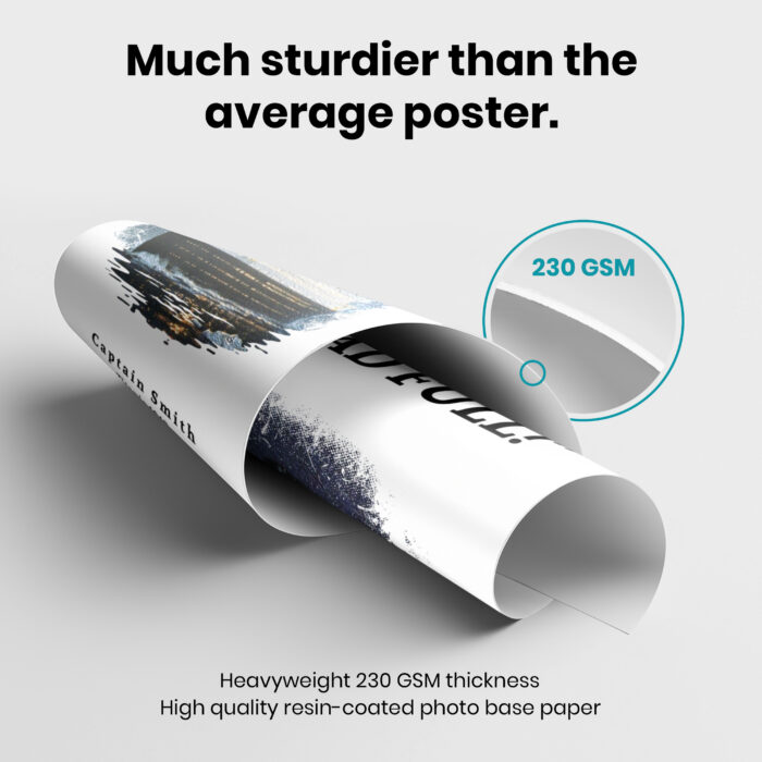 Titanic Ahead Full  Room Decor - Home Decor For Home -  Cruise Ship Captain Smith 1912 Titanic Unframed Wall Poster - Image 3