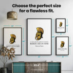 Spartan Helmet Greek Warrior Training  Room Decor - Home Decor For Home -  Greek Helmet Spartan Unframed Wall Poster - Image 7