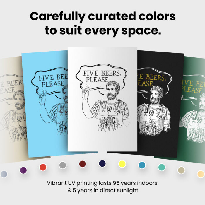 Roman Holds Up Two Fingers Says Five Beers  Room Decor - Home Decor For Home -  Rome History Beer Unframed Wall Poster - Image 6