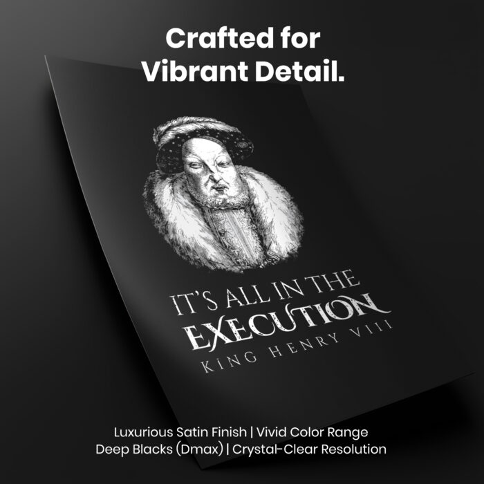 053019-004.Details-Portrait-1.jpg King Henry Vlll Execution  Room Decor - Home Decor For Home -  Historical Meme King Medieval Unframed Wall Poster - Image 4