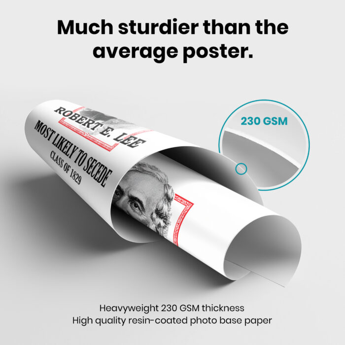 General E. Lee Gettysburg  Room Decor - Home Decor For Home -  Most Likely To Secede Robert E Lee Unframed Wall Poster - Image 3