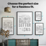 Ultimate Break-Up Letter  Room Decor - Home Decor For Home -  Declaration Of Independence Unframed Wall Poster - Image 7