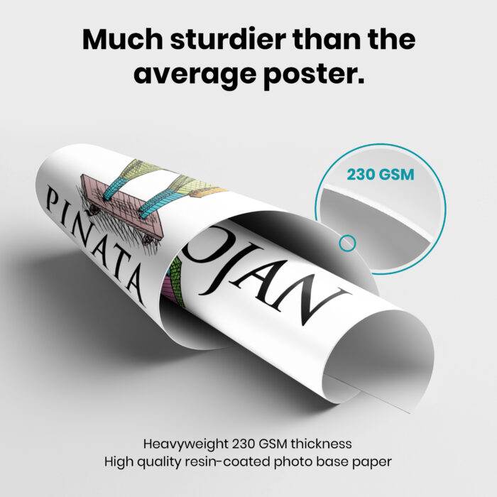 Trojan Horse Pi?ata Greek  Room Decor - Home Decor For Home -  Ironic History Teacher Trojan Unframed Wall Poster - Image 3