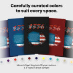 1776 For Men or Women America Flag  Room Decor - Home Decor For Home -  Patriotic We The People Unframed Wall Poster - Image 6