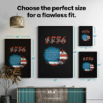 1776 For Men or Women America Flag  Room Decor - Home Decor For Home -  Patriotic We The People Unframed Wall Poster - Image 7