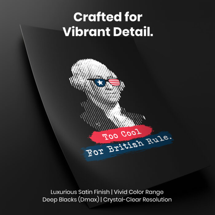 George Washington Fourth Of July  Room Decor - Home Decor For Home -  History Of US Presidents Unframed Wall Poster - Image 4