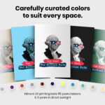 George Washington Fourth Of July  Room Decor - Home Decor For Home -  History Of US Presidents Unframed Wall Poster - Image 6