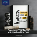 Never Lose Either Win or Learn Motivational  Room Decor - Home Decor For Home -  Nelson Mandela Unframed Wall Poster - Image 2