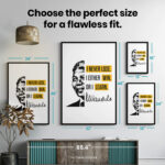 Never Lose Either Win or Learn Motivational  Room Decor - Home Decor For Home -  Nelson Mandela Unframed Wall Poster - Image 7