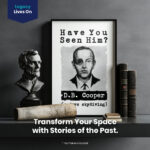 D.B. Cooper Unsolved Mystery  Room Decor - Home Decor For Home -  Skydiving DB Cooper Unframed Wall Poster - Image 2