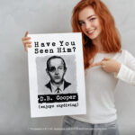 D.B. Cooper Unsolved Mystery  Room Decor - Home Decor For Home -  Skydiving DB Cooper Unframed Wall Poster - Image 5