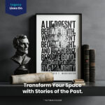 Booker T. Washington Lie Truth Evil Good  Room Decor - Home Decor For Home -  Black History Month Unframed Wall Poster - Image 2