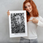 Booker T. Washington Lie Truth Evil Good  Room Decor - Home Decor For Home -  Black History Month Unframed Wall Poster - Image 5