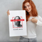 I Drank What Ancient Greek Philosophy  Room Decor - Home Decor For Home -  Funny Socrates Unframed Wall Poster - Image 5