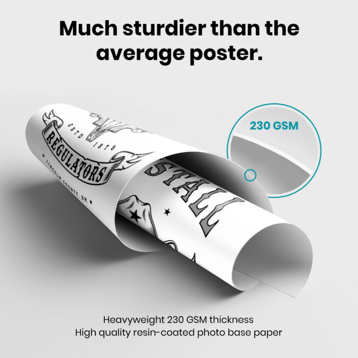 Western Cowboy History Cattle Skull Guns  Room Decor - Home Decor For Home -  Tunstall Regulators Unframed Wall Poster - Image 3