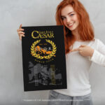 Gaius Julius Caesar World Tour  Room Decor - Home Decor For Home -  Front & Backprint SPQR Caesar Unframed Wall Poster - Image 5