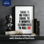 W. E. B. Du Bois  Room Decor For Home -  Force Of Woman Determined To Rise Unframed Wall Poster - Image 2