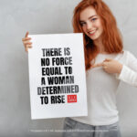 W. E. B. Du Bois  Room Decor For Home -  Force Of Woman Determined To Rise Unframed Wall Poster - Image 5