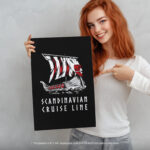 Scandinavian Cruise Line  Room Decor - Home Decor For Home -  Viking World Tour Norge Viking Rise Unframed Wall Poster - Image 5