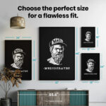 Meh Good Enough Demotivational Funny  Room Decor - Home Decor For Home -  Cap Ironic Mediocrates Unframed Wall Poster - Image 7