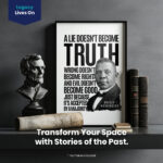 Booker T. Washington Lie Truth Evil Good Room Decor - Home Decor - Black History Month Unframed Wall Poster - Image 2