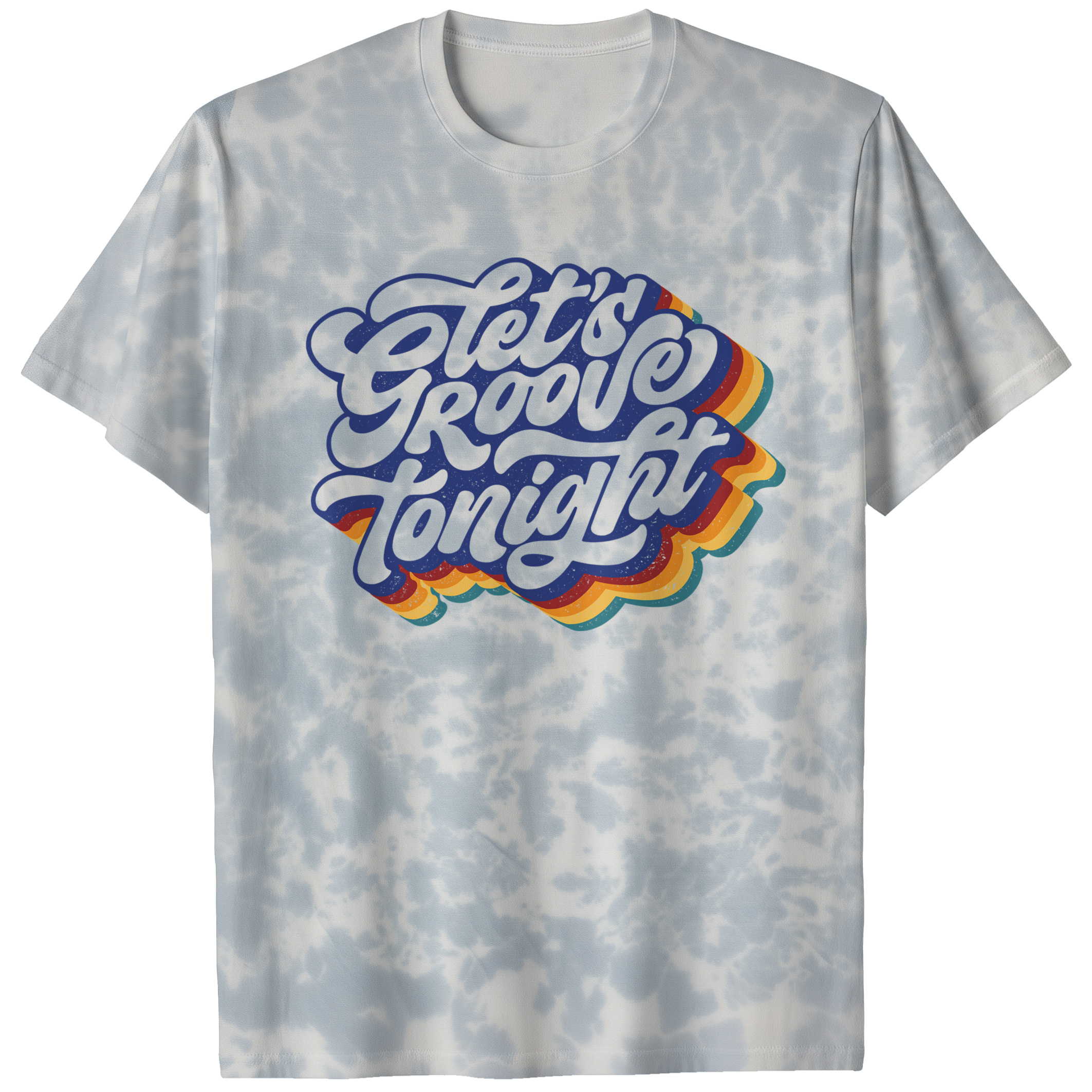 004030.Let-s-Groove-Tonight-light-bg-001-pc Lets Groove Tonight Retro Disco Classic Funky Music Art Unisex Tie Dye Cotton T-Shirt - Image 6